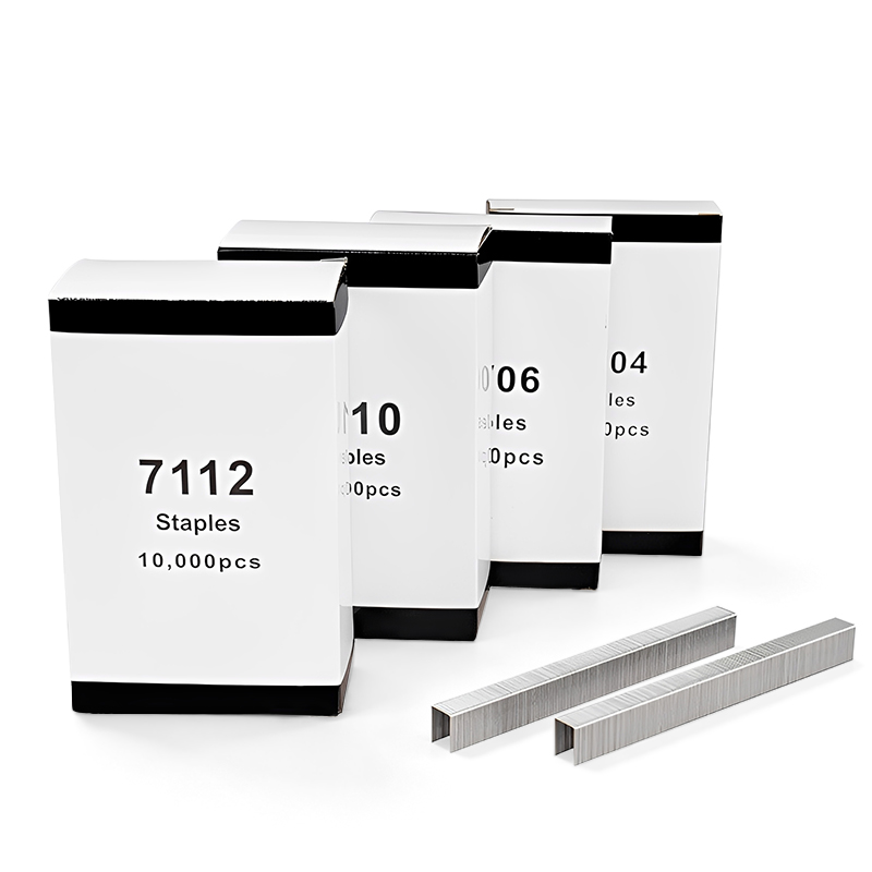 71 Series Galvanized Pneumatic Staples Furniture Fasteners for Sofas Cabinets and Industrial Packaging Boxes