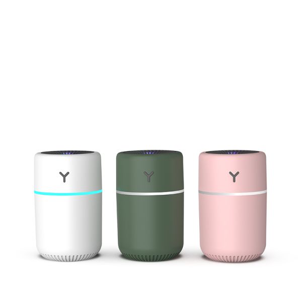 Compact Design Mini Portable Ultrasonic Humidifier 7 Color Lights for Home  Car Use