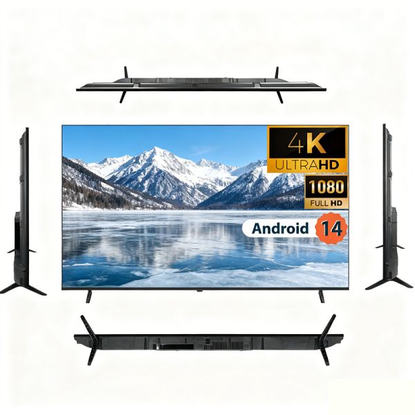 Original Brand New a Grade Flat Screen Frameless 32 43 50 55 65 75Inches Smart TV 2k 4K Google Android Wireless WiFi