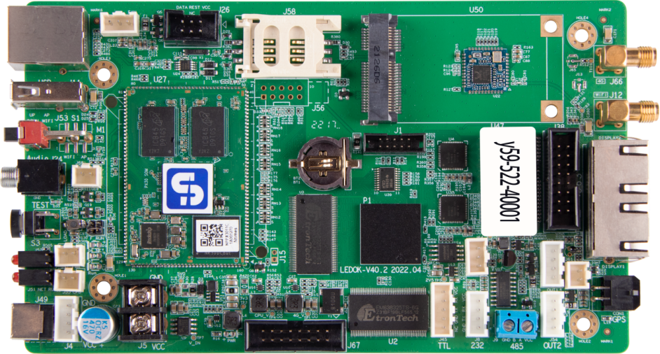 Sysolution Android Control Card Y59 Global 4G1.3 Million Pixels Android 9.0 2Ethernet Ports