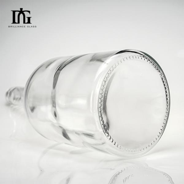 Custom Luxury Gin Whiskey Vodka 1.75L Clear Glass Bottle with Screw Cap and Engraving