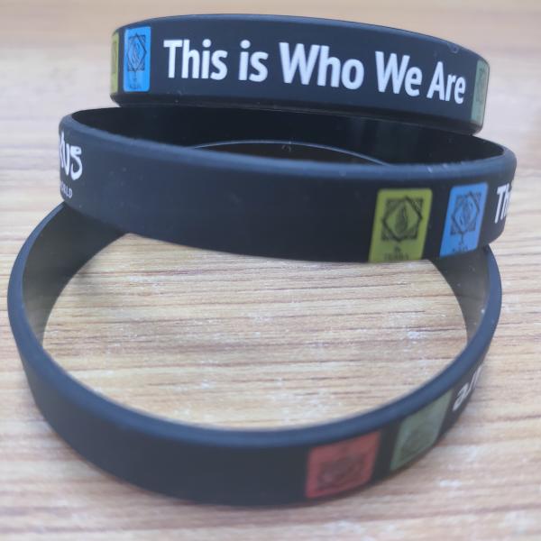 Custom Branded Logo Silicone Wrist Band Customized Rubber Bracelet for Festival Gifts