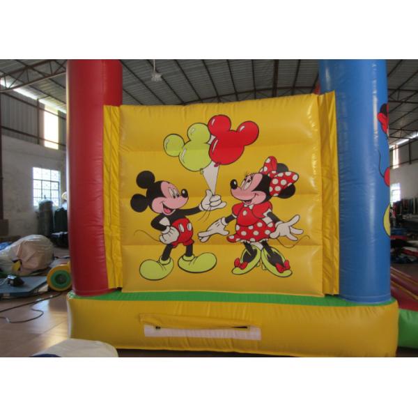 Casa inflable de tamaño pequeño para saltar de mickey, gorila inflable de PVC para jardín de infancia, inflable de tamaño pequeño