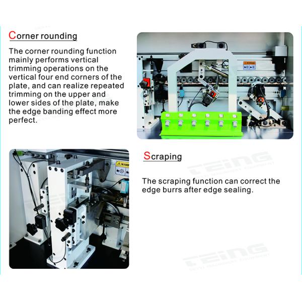 Fully Automatic Edge Bander Machine SKDT540 With Corner Cutting Woodworking Machine