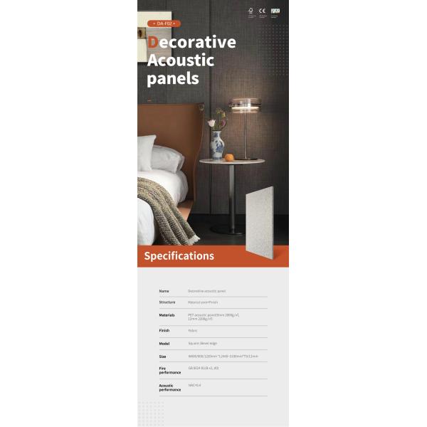 Экологически чистый перерабатываемый материал Декоративные акустические панели Ткань