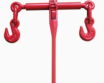 G80 Ratchet Load Binder with Double Grab Hooks for Chain Lashing
