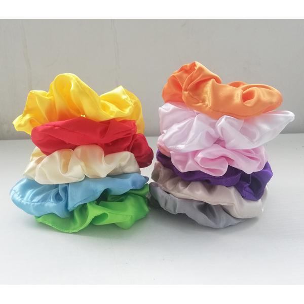 Durable Brown Stretchy Hair Ties Pack Ring Girls LED Luminous Satin Colorful Party 11cm