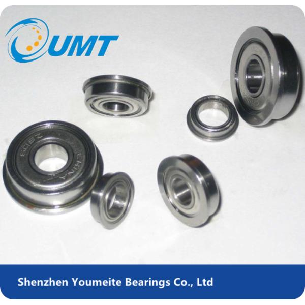 Flange Stainless Steel Ball Bearing , Deep Groove Single Row Bearing