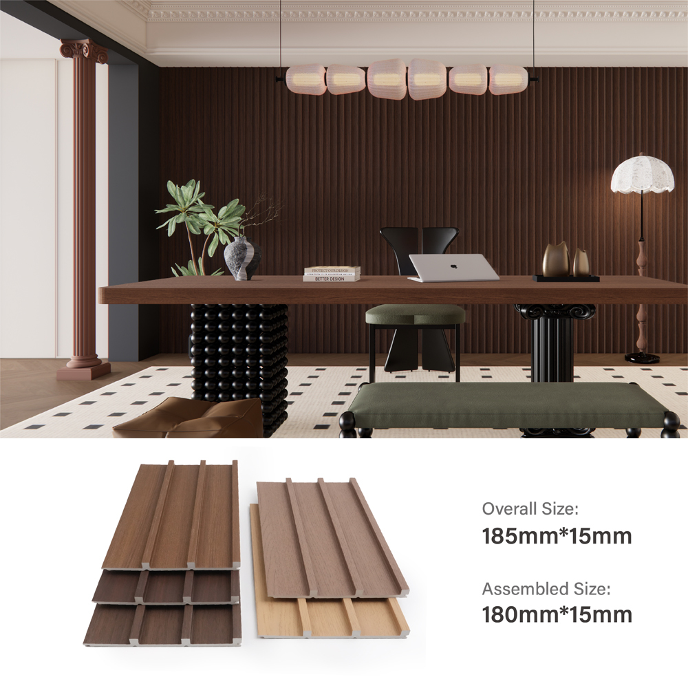 Lightweight Recyclable WPC Wall Panel for Modern Indoor Interiors