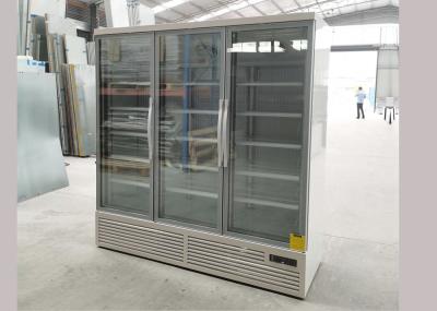 Refrigeradores de vidro eretos da exposição da porta da cerveja com a porta três
