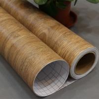 Film plastique autoadhésif mince texturé en bois de 60 cm*10 m pour meubles rénovés