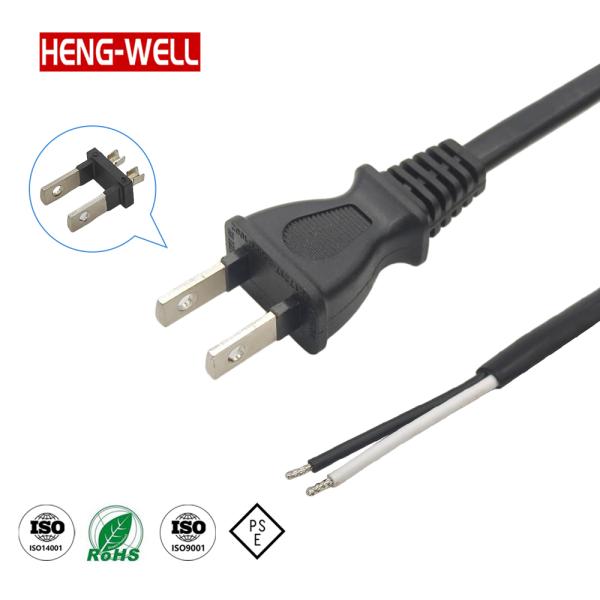 日本PSE認証 2ピン AC電源コード 125V 7A-15A 防水