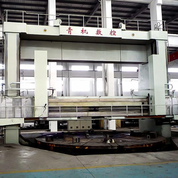 CK52100 Machine à tour CNC verticale lourde de 10 m de diamètre tournant double tourelle Siemens 828D 250 tonnes de capacité