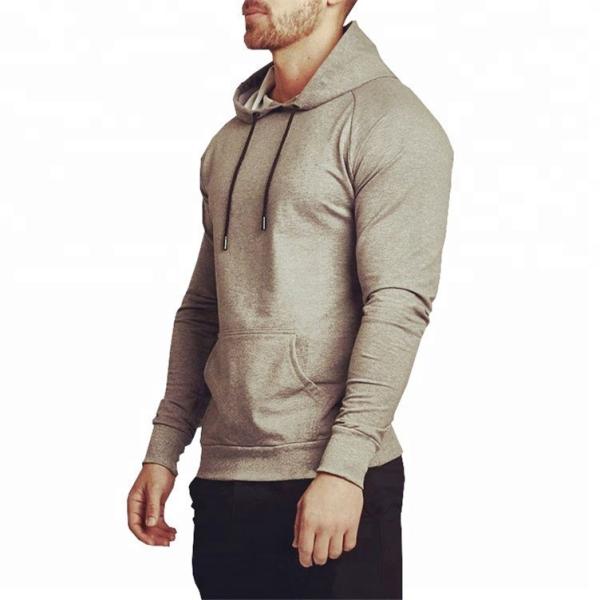 Custom Sports Gym 100 Percent Cotton Pullover Hoodie Regular Sleeve For Men