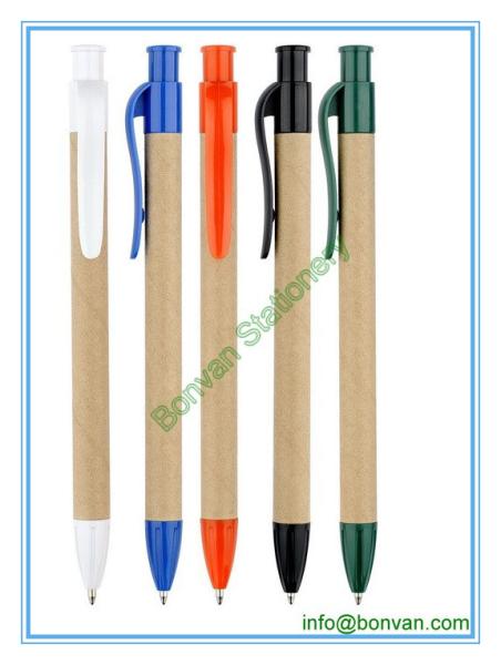 eco paper pen, promotional gift paper logo pen