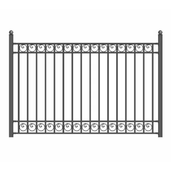 Clean Easy‑Wipe Tubular Steel Fence For Dusty Environment