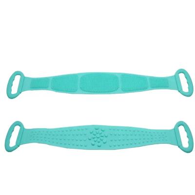 Portable Flexible Silicone Shower Back Scrubber , Anti Slip Silicone Bath Body Brush