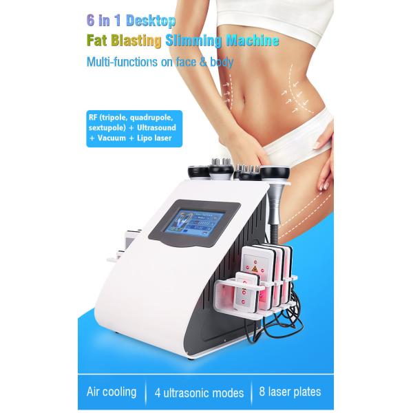 6in1 машина красоты вакуума радиочастоты вакуума 40K кавитации 2,0 тонкая