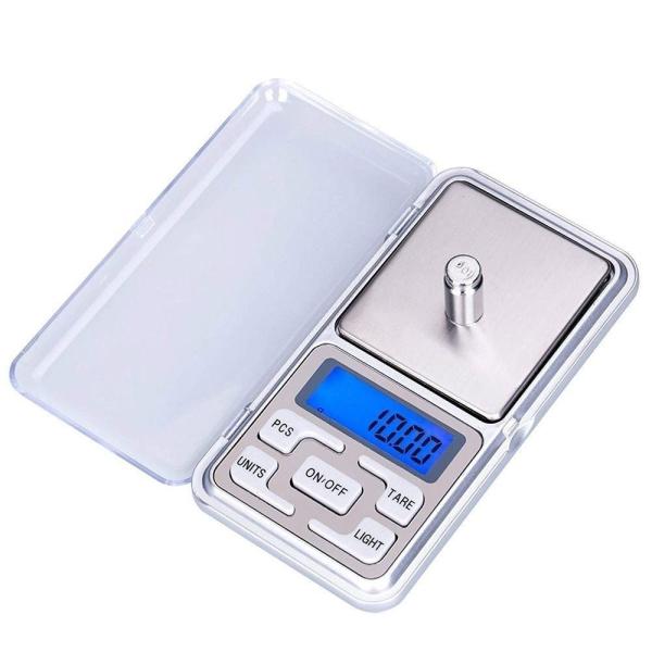 Balance numérique de poche Mini balance numérique pour peser les bijoux 500g 0.01g Taille du produit 128*75*19mm 2 piles AAA