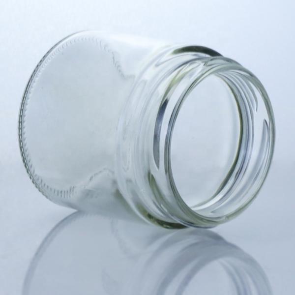 Botella de vidrio de licor mini transparente de 120 ml para vodka whisky ron ginebra brandy miel leche