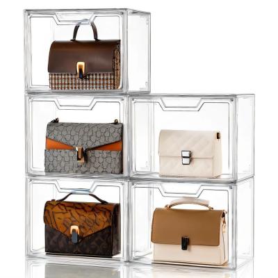 Rectangular Clear Acrylic Purse Display Box , Acrylic Cosmetic Storage box