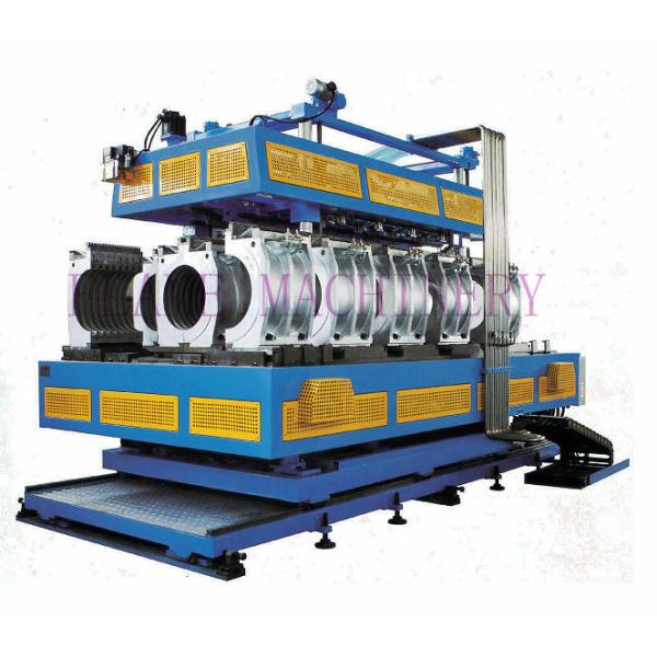 HDPE / PVC / PP Vertical And Horizontal Pipe Extrusion Line Double Wall