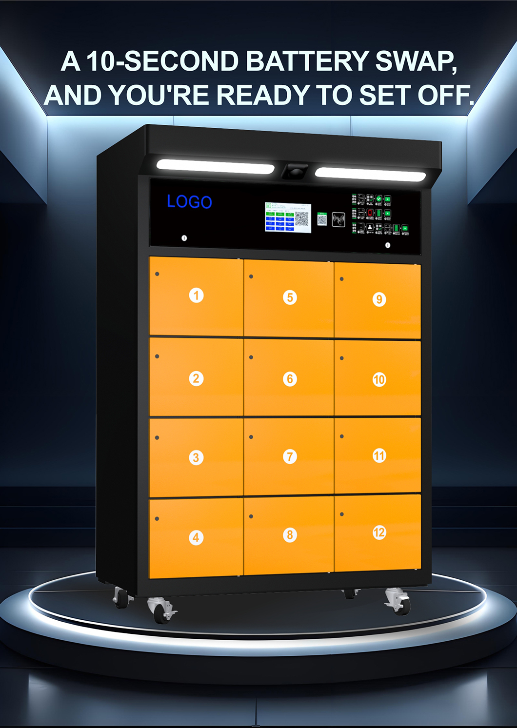 High Power EV Battery Swapping Cabinet Station For Deliveryman ODM