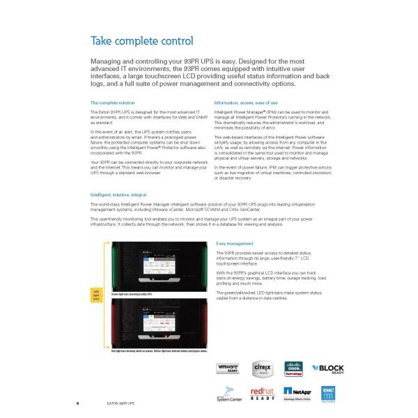 Eaton 93PR UPS 200KVA 200KW 400V ТРИ ФРАЗЫ ABM Модульные онлайн-УПС для центра обработки данных