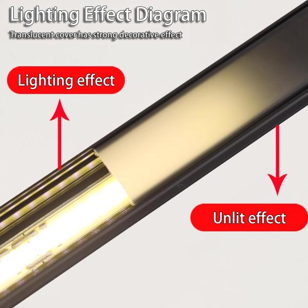 COB Линейная лампа Алюминиевая лопатка с глубиной 10 мм и модель SMD5630 Bead