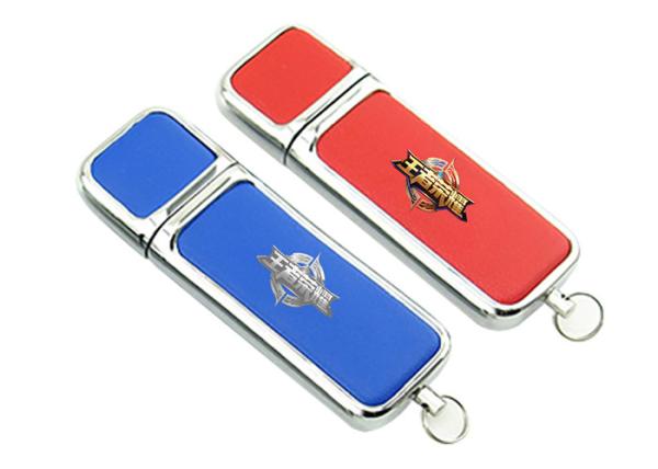 Black / Brown / Red / White Usb Stick Drive With Silk Screen Printed Logo