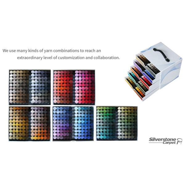 Custom Designed Silk Wool Nylon Broadloom Carpets for Banquet Halls in Abstract Pattern