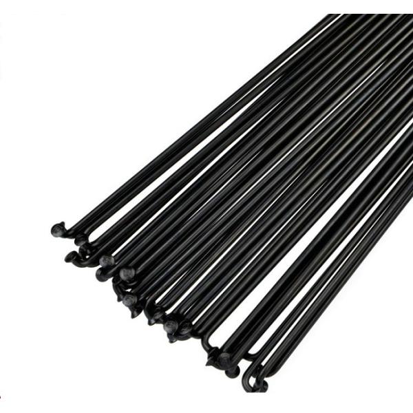 DT champion spoke 2.0/1.8 round spoke J-bend /straight pull head spokes 210-310mm black/silver color