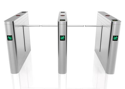 Bidirectional BLDC 30 Person / Min Drop Arm Turnstile Mifare Reader 24V