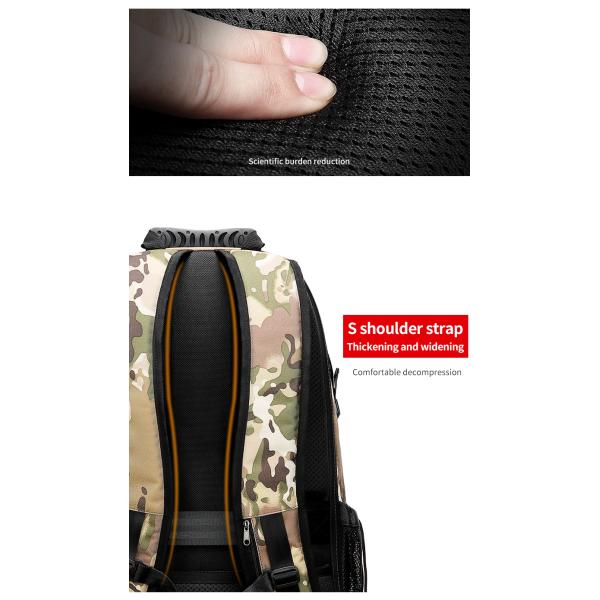 Оксфордский 65-литровый рюкзак для походов камуфляжный рюкзак для походов OEM/ODM