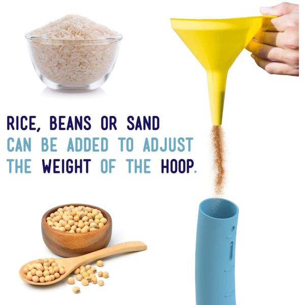 65cm 75cm Detachable Weighted Hula Hoop For Kids