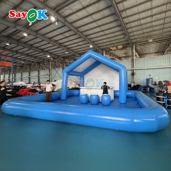 Commercial PVC Inflatable Water Bar for Pool Parties and Outdoor Events