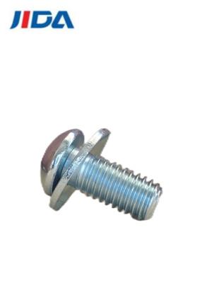 M8×18mm Grade 8.8 Hexagon Socket Flat Round Pan Head Combination Screw With Washer