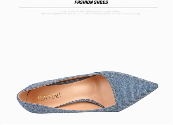 ZM005 929-38 European And American New Style Sexy Nightclub High Heels Women'S Shoes Stiletto High Heels Shallow Mouth P