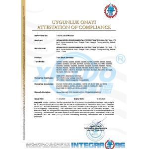 Henan Xrido Environmetal Protection Technology Co., Ltd. Certifications