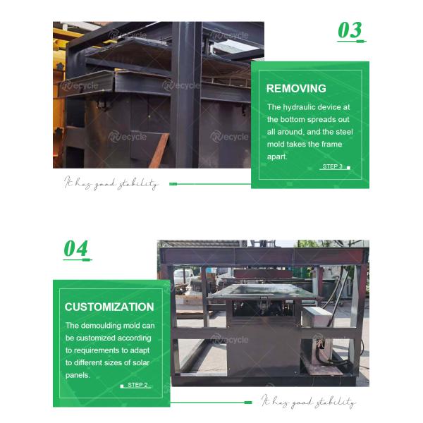 Машина для удаления рамы из алюминиевого сплава солнечных панелей высокого давления весом 2000 кг