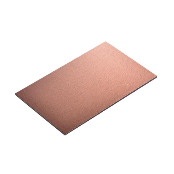 1220mm de prata escovou resistente UV do painel composto de alumínio