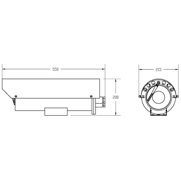 PEM300 316L IP68 Explosion Proof Camera Enclosure
