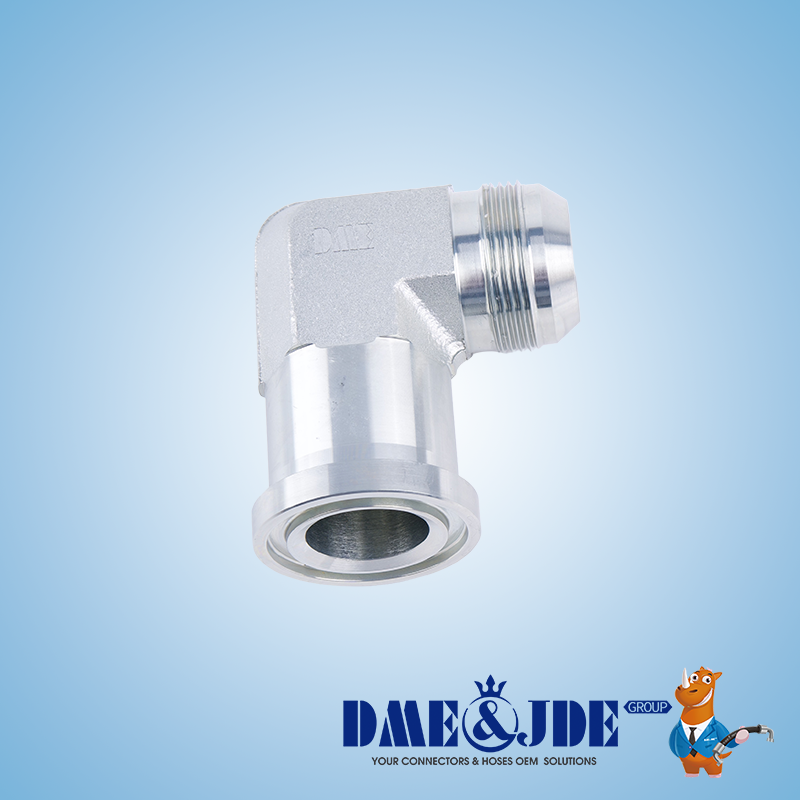 BSPP Male 60° NPTF Male Large Hexagon Hydraulic Hose Adaptors Straight Connector