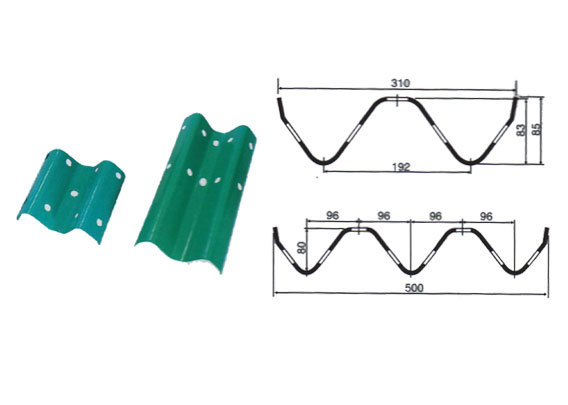 15Kw Guardrail Roll Forming Machine 20Mpa 2 Inch Single Row Chain Drive