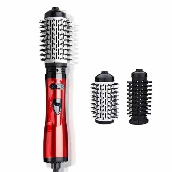 Electric 3-in-1 Hot Air Styler & Rotating Hair Dryer with Negative Ionic Technology for Dry Hair Curls & Straightens Hotel Use