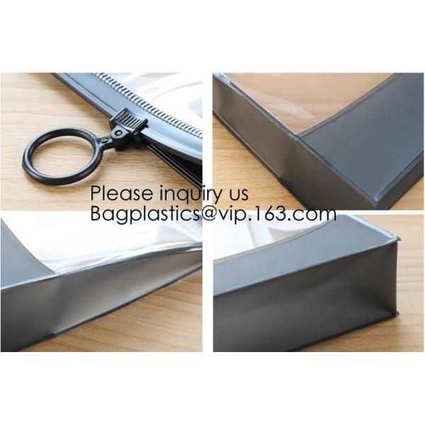 China Manufacturer Wholesale Transparent Beautiful Clear Eva Cosmetic Bag,Travel Bag With Double Zip Design, Bagease
