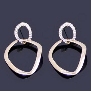 Chunky Geometric Knuckle Earrings Jewelry Accessories Earrings for Women Gold Color Texture Drop Earrings Trendy Elegant Aesthetic Jewelry
