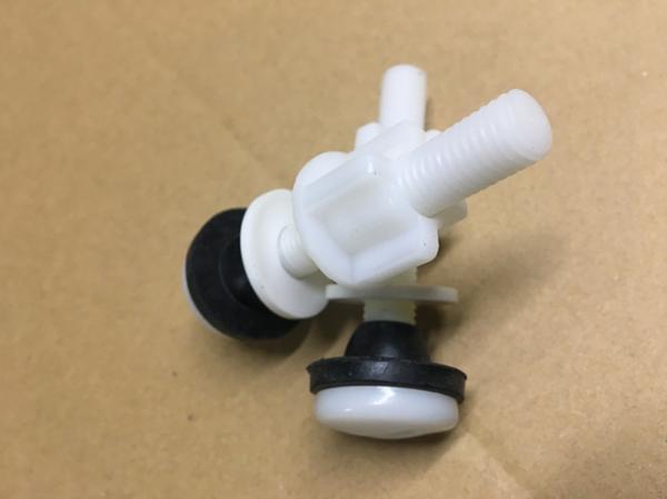 Strong Tensile Strength Plastic Toilet Seat Screws , Plastic Toilet Seat Hinge Bolts