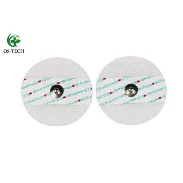 Round 50mm snap disposable ecg electrode padsecg chest electrode