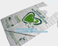 Cornstarch Biodegradable Bag, Compostable Bag For Home And Community, Kitchen Custom vest carrier singlet bags